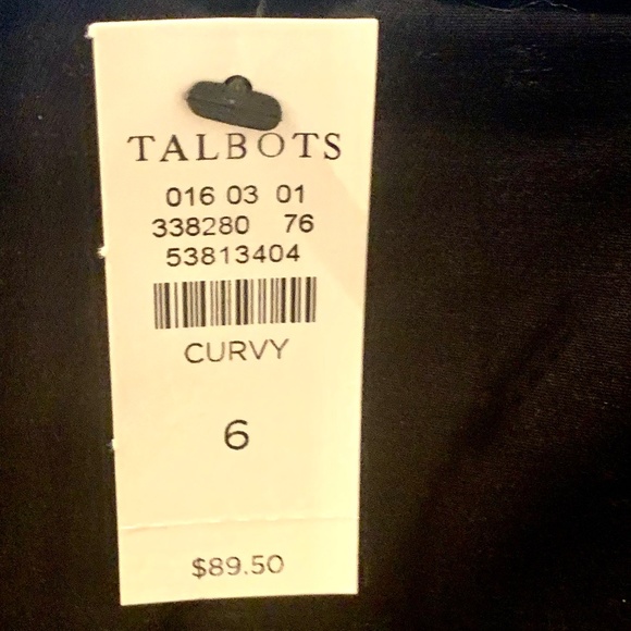 🍒HP🍒‼️ 🎯NWT Talbots " The Perfect Chino" in Navy - Size 6 Curvy✨✨✨ - Picture 9 of 11